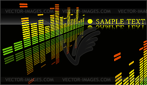 Equalizer on black - vector image