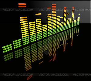 Equalizer on black - vector image