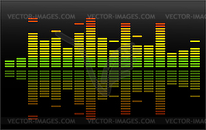 Equalizer on black - vector clipart