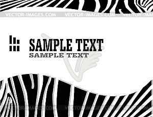 Abstract zebra background - vector clip art