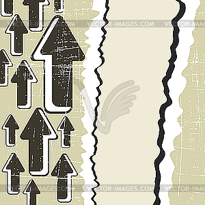 Гранж-фон со стрелками - изображение в векторном виде