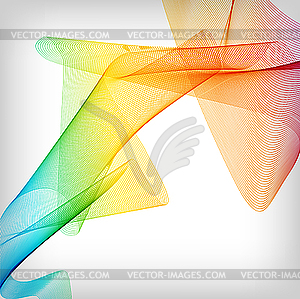 Abstract smoke colorful background - vector image