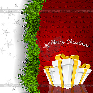 Christmas card - vector image