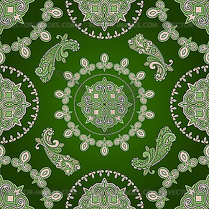 Seamless paisley pattern - vector image