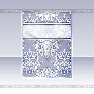 Design with snowflakes - vector clipart / vector image