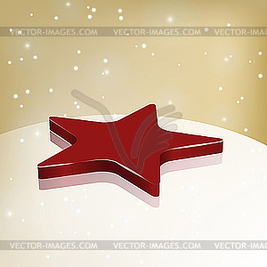 Red star - vector clip art