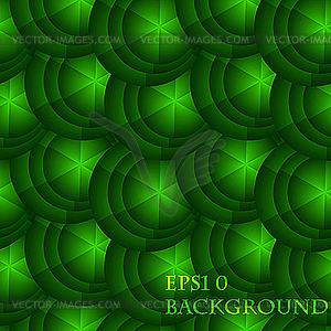  abstract seamless background with green circles - vector image