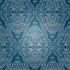  seamless vintage wallpaper - vector image