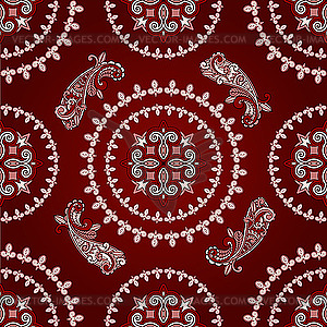 Seamless paisley pattern - royalty-free vector clipart