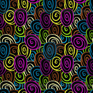 Seamless pattern with funky circles - vector EPS clipart