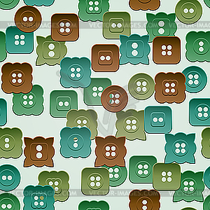 Seamless pattern with vintage buttons - vector image