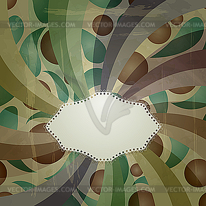Retro abstract background with grungy blots and place fo - vector image