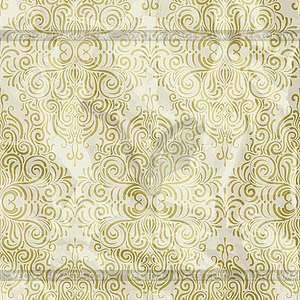 Seamless vintage wallpaper with seamless floral pattern - vector clip art