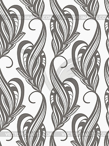 Seamless monochrome pattern - vector clipart