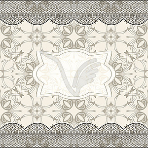 Seamless lacy background - vector clipart