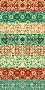 8 Seamless Floral Patterns - vector image