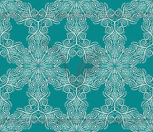 Seamless Winter Pattern with Snowflakes - vector clipart