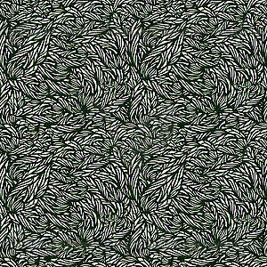 Seamless green leaves texture - vector image