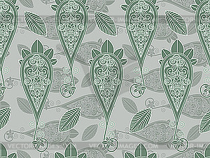 Seamless paisley pattern - vector clipart