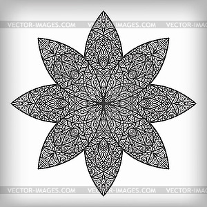 Abstract ornamental flower - vector clip art