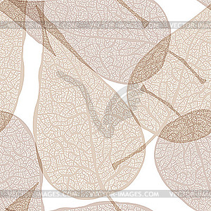 Background of autumn leaves - vector clipart