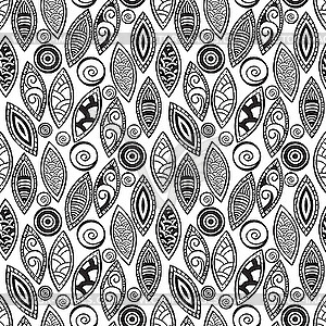 Seamless background in ethnic style - vector clipart / vector image