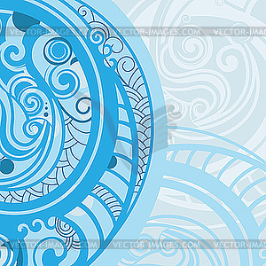 Abstract background in blue - vector image