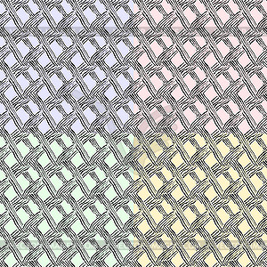 Seamless chequered texture in different colors - vector clipart