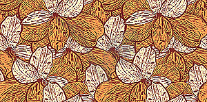 Seamless vintage pattern with alstremerias (peruan lilies) - vector image