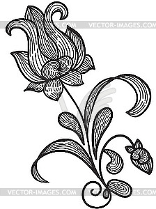 Floral design element - vector image