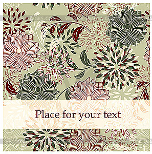 Seamless floral background - vector image