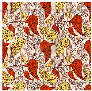 Seamless paisley background - vector image