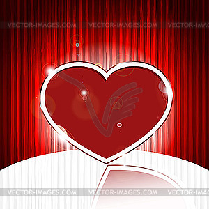 Red heart - vector clipart