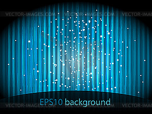 Background with blue stripes and small stars - vector image