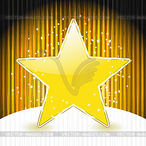 Yellow star - vector clip art