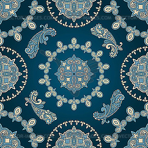 Seamless paisley pattern - vector clipart / vector image