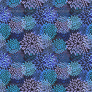 Бесшовный цветочный фон - векторизованное изображение клипарта