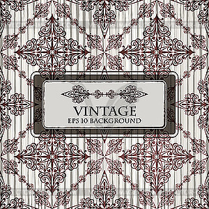 Grungy floral background - vector clipart