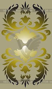 Floral decorative element - vector clip art