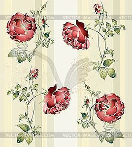 Background from rose flowers - vector EPS clipart