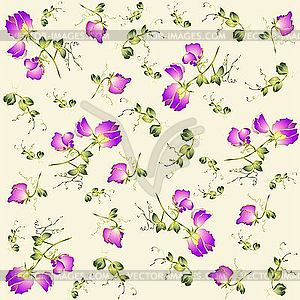 Background of flowers - vector clip art