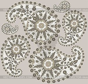 Background of paisley ornament - vector image