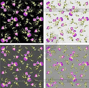 Backgrounds of flowers - royalty-free vector image