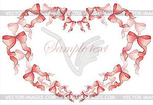 Valentines day greetings card with heart - vector image