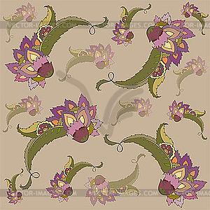 Stylish floral background - vector clipart / vector image