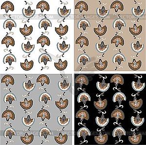 Flower backgrounds - vector clip art
