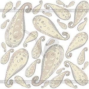 Background of paisley ornament - vector clipart