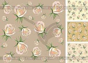 Backgrounds with roses - color vector clipart