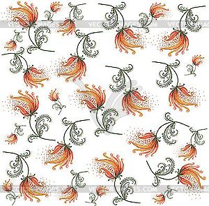 Stylish floral background - vector image