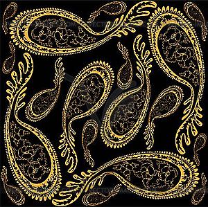 Background of paisley ornament - vector clipart